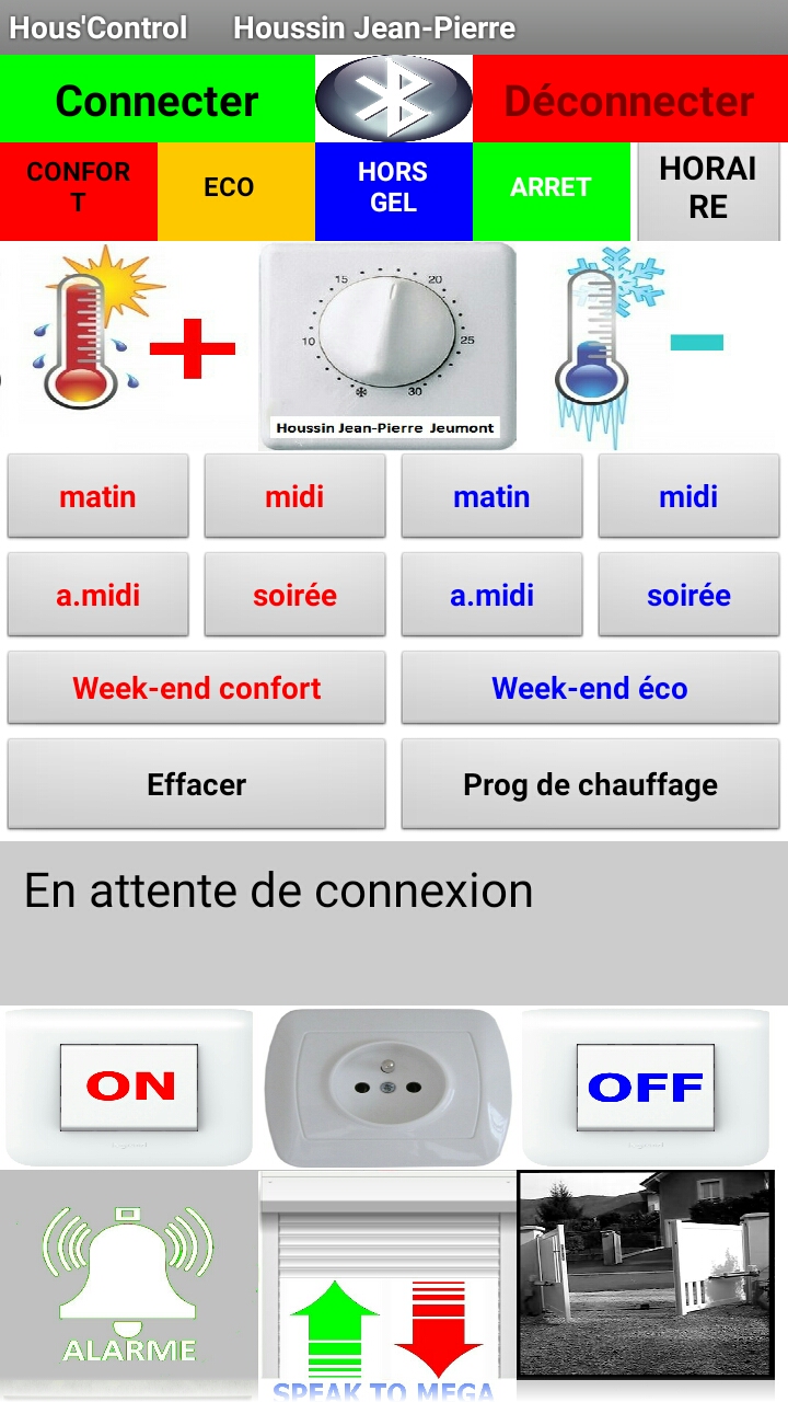Application domotique pour arduino