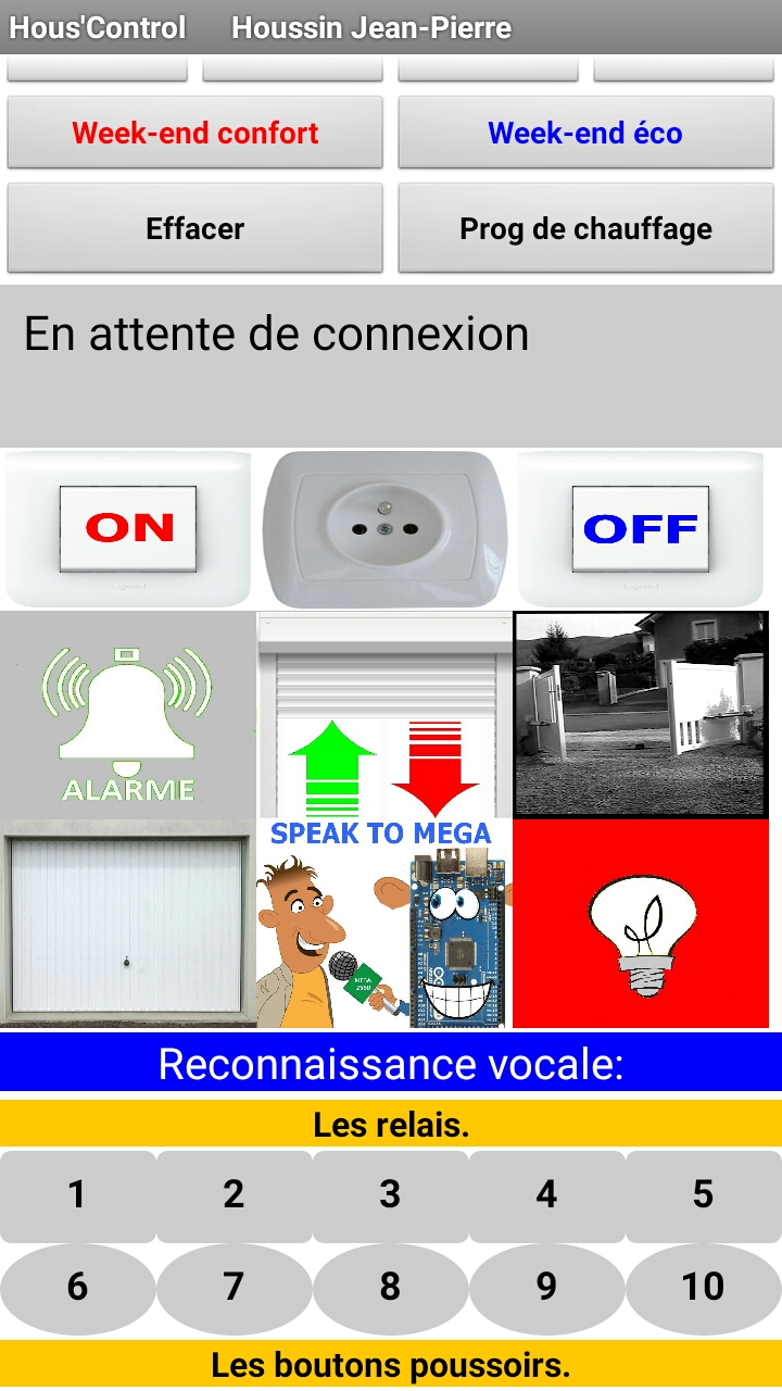 Application domotique pour Android
