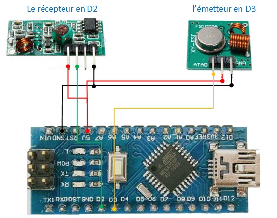 433Mhz RF Transmitter With Receiver Kit and arduino nano